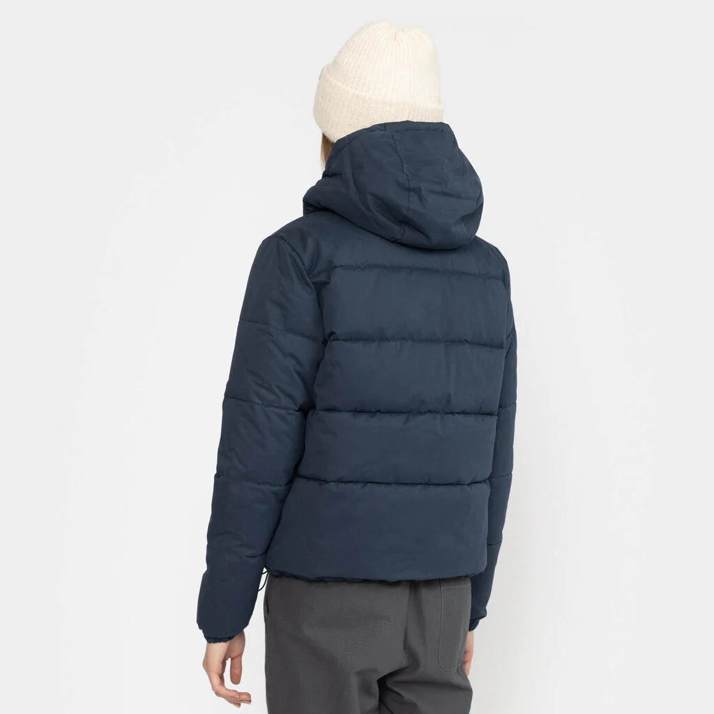 HOODED PUFFER JACKET (77148) - navy