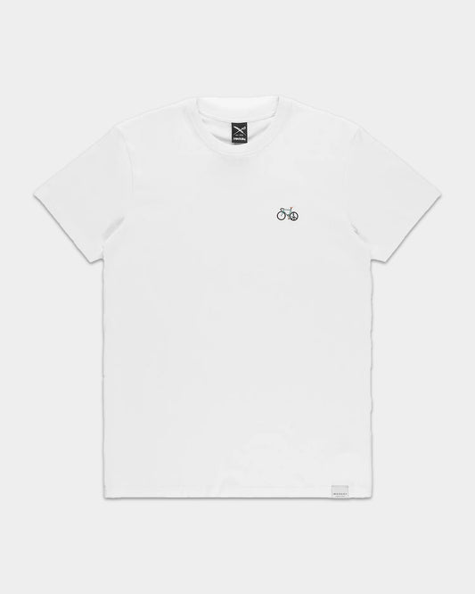 PEACERIDE EMB TEE - white