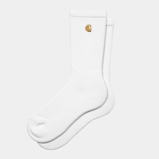 CHASE SOCKS - white/gold