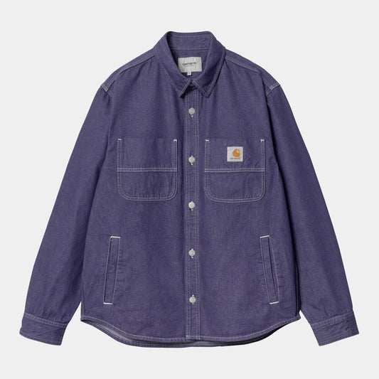 GLENN SHIRT JACKET - aura rinsed