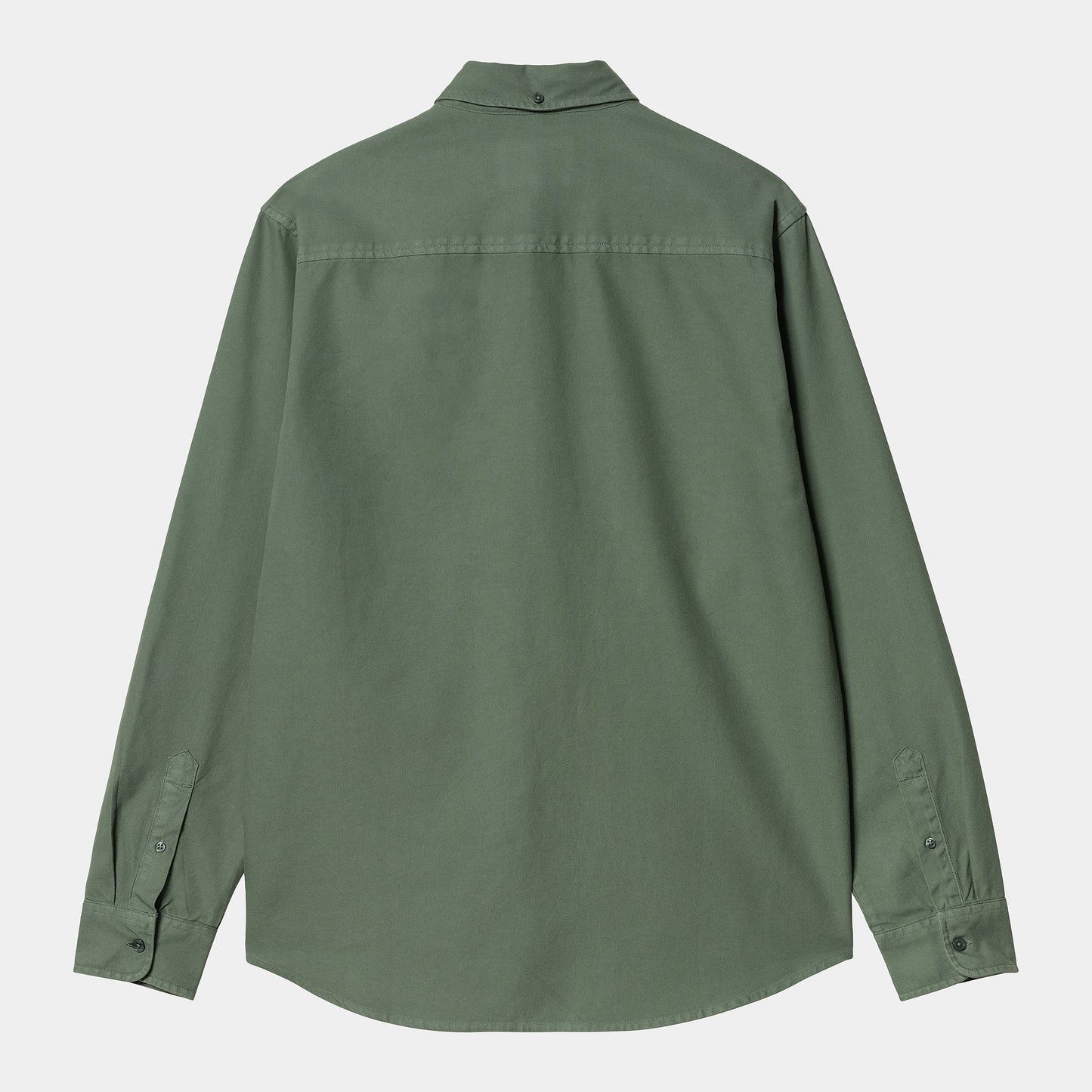 L/S BOLTON SHIRT - duck green garment dyed