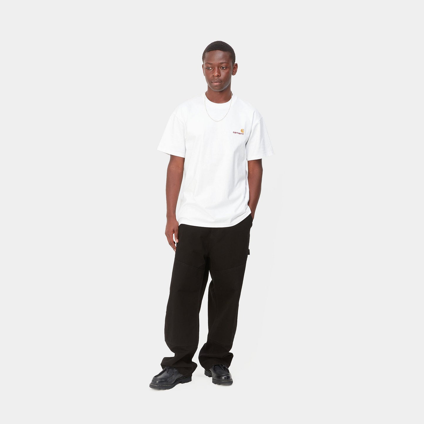 S/S AMERICAN SCRIPT T-SHIRT - white