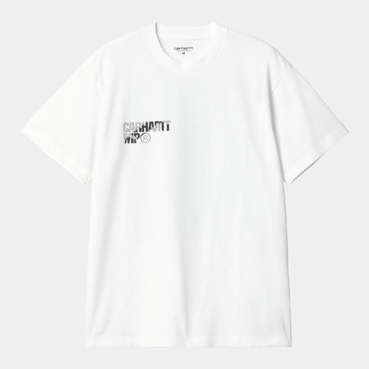 S/S JALOU C T-SHIRT - white/black