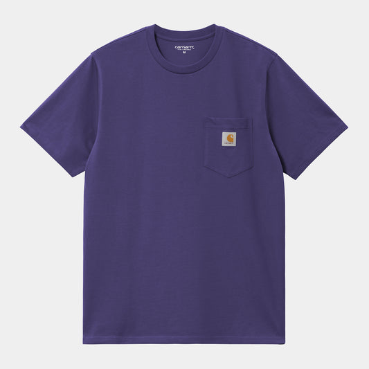 S/S POCKET T-SHIRT - aura