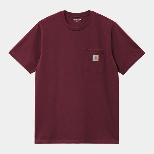 S/S POCKET T-SHIRT - malbec