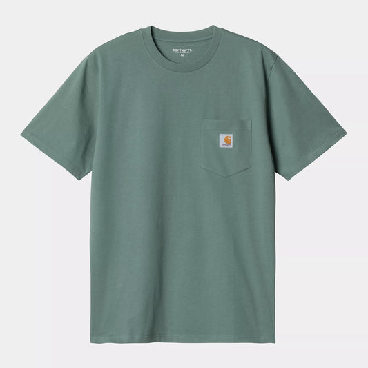 S/S POCKET T-SHIRT - silver pine