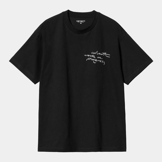 S/S WIP PENCIL T-SHIRT - black/white