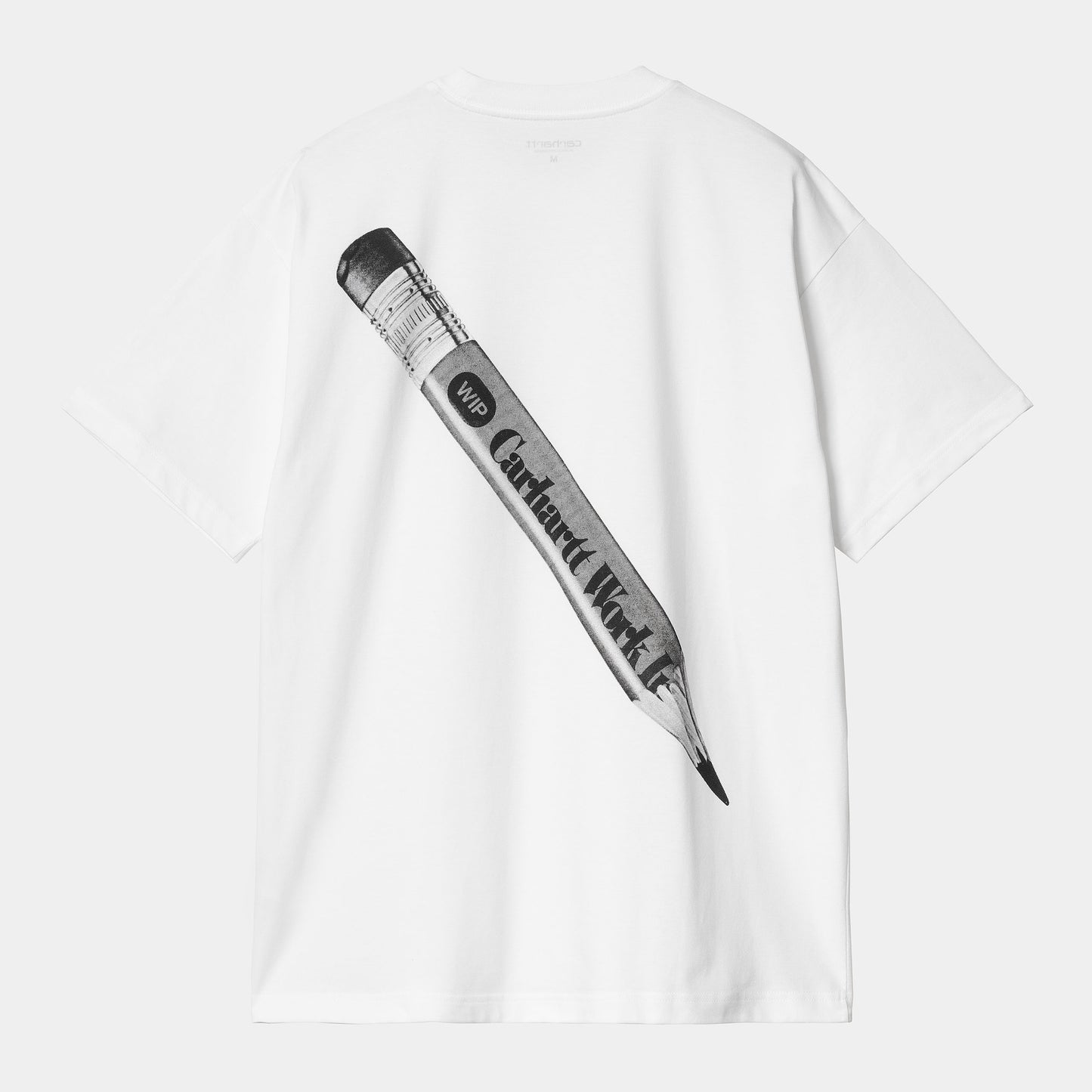 S/S WIP PENCIL T-SHIRT - white/black