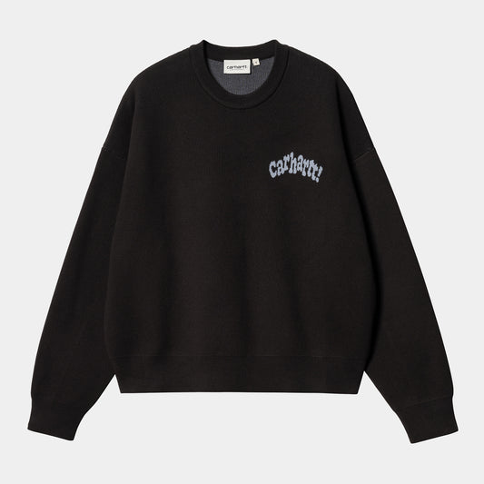 W' AMOUR SWEATER - black/misty sky