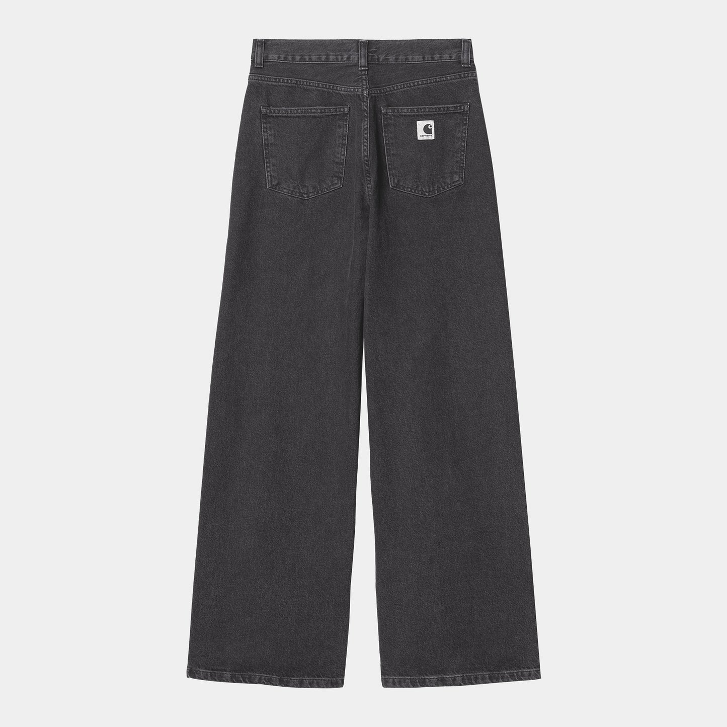 W' JANE PANT - black heavy stone wash